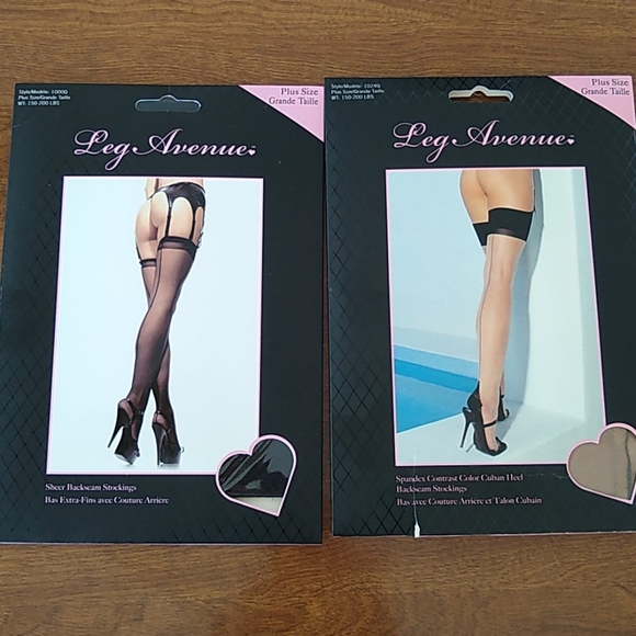 NIP 2 pair plus size stockings - Picture 1 of 12